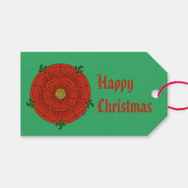 Rote Rose von Lancaster-Geschenketiketten Geschenkanhänger