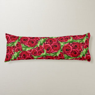 Rote Rose Weg Blume Garland Seitenschläferkissen