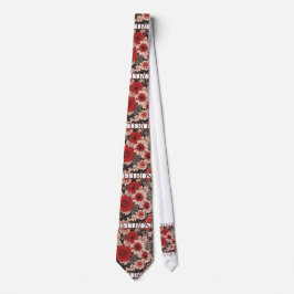 Rote Rose White Rose Krawatte