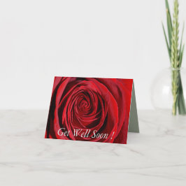 Rote Rose wird bald gut Karte