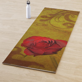Rote Rose Yogamatte