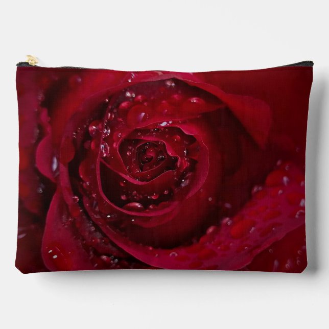 Rote Rose Zubehörtasche (Vorderseite)