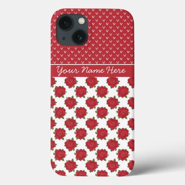 Rote Rosen auf White Custom iPhone 6 Xtreme Fall Case-Mate iPhone Hülle (Rückseite)