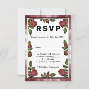 Rote Rosen Bilder in Red Clouds anzeigen UAWG & Me RSVP Karte
