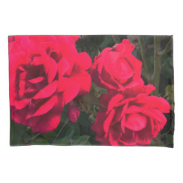 Rote Rosen Blume Kissenbezug
