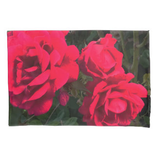 Rote Rosen Blume Kissenbezug