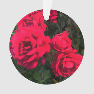 Rote Rosen Blume Ornament