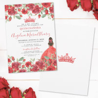 Rote Rosen Blumenkohl Einladung
