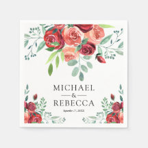 Rote Rosen Blumenstrauß Hochzeit