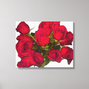 Rote Rosen Canvas Print Leinwanddruck