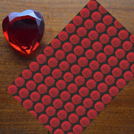 Rote Rosen Classic Black Floral Seidenpapier
