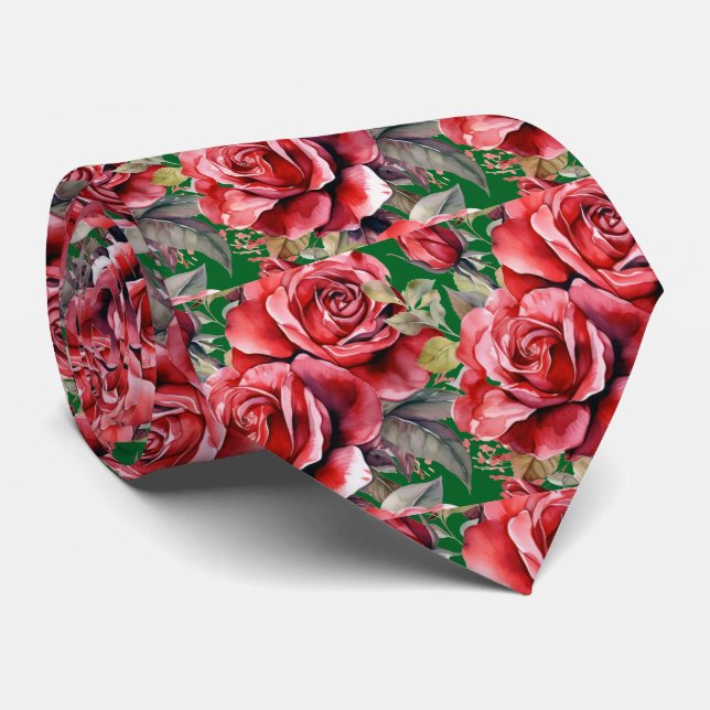 Rote Rosen Classic Formal Neck Tie Krawatte (Gerollt)