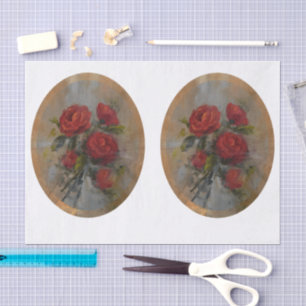 Rote Rosen DBL Seidenpapier