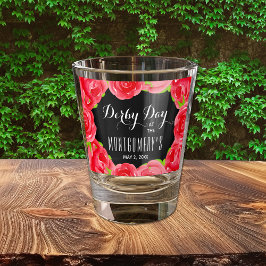 Rote Rosen Derby Day Schnapsglas