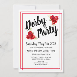 Rote Rosen Derby Party Einladung
