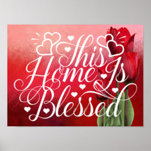 Rote Rosen - Diese Zuhause ist gesegnet Poster