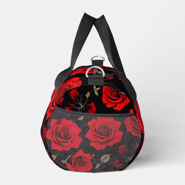 Rote Rosen Duffle Bag (Rechts)