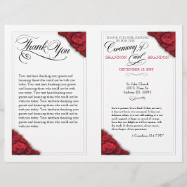 Rote Rosen Folbarer Hochzeitstag Flyer
