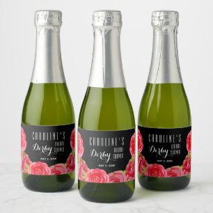 Rote Rosen für Wasserfarben Derby Brautparty Mini