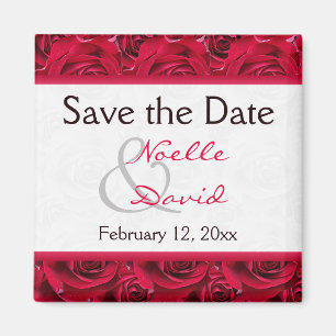 Rote Rosen Galore Gastgeschenk Hochzeit Magnet