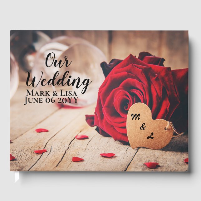 Rote Rosen Gästebuch (Vorderseite)