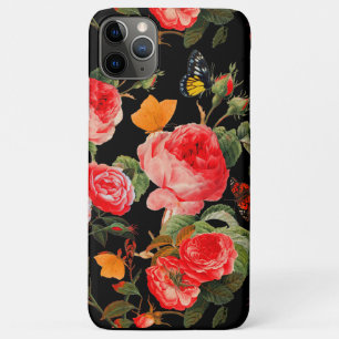 ROTE ROSEN, GELBE SCHALTFLÄCHE, schwarze Blüte Case-Mate iPhone Hülle