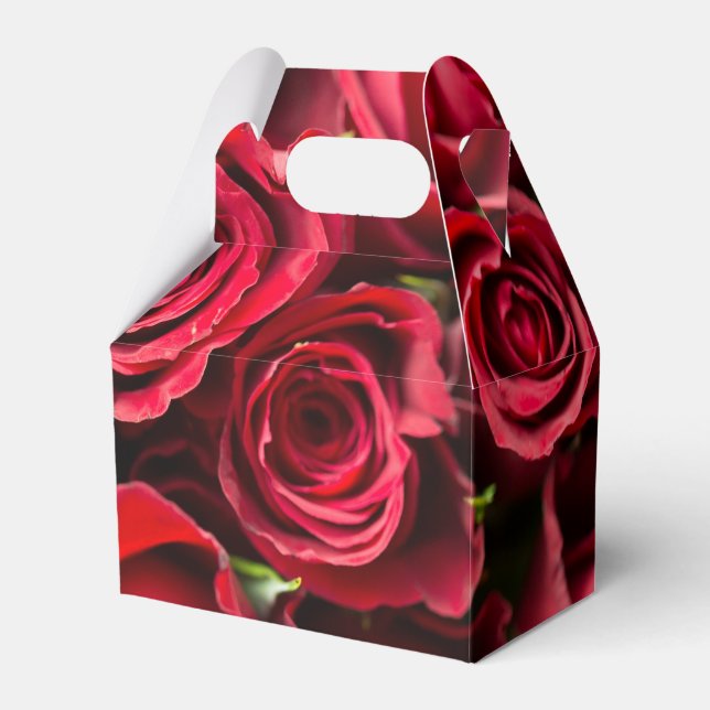 Rote Rosen Geschenkschachtel (Vorderseite)