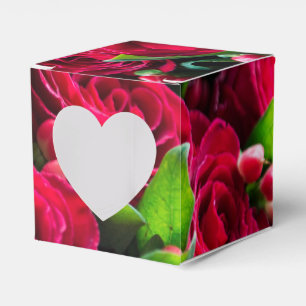 Rote Rosen Geschenkschachtel