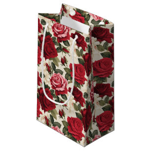Rote Rosen Geschenktasche Kleine Geschenktüte