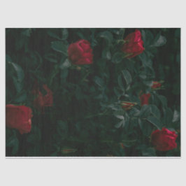 rote Rosen Gewindetappapier-Dekoupage-Geschenkpapi Seidenpapier