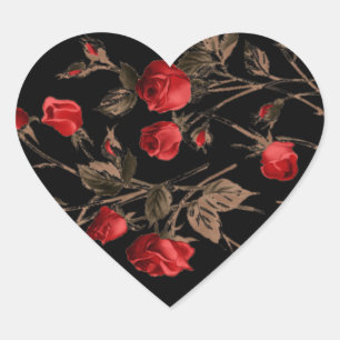 Rote Rosen Gothic Heart Sticker