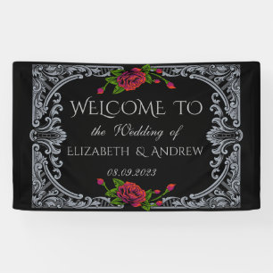 Rote Rosen Gothic Wedding Banner