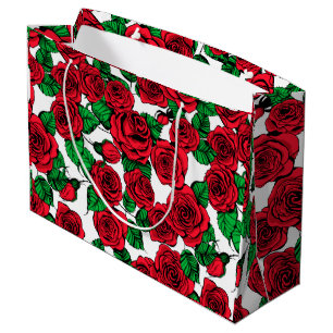 rote Rosen Große Geschenktüte