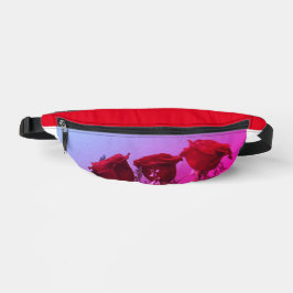 Rote Rosen Gürteltasche