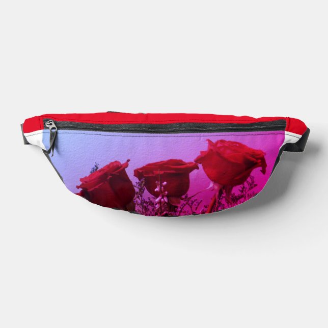 Rote Rosen Gürteltasche (Ablage )