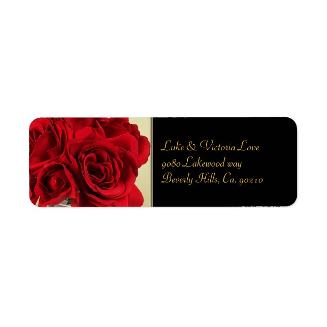Rote Rosen & Herz, Hochzeiten mit Gold und Schwarz (Vorne)