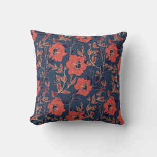 Rote Rosen Hintergrundbeleuchtung Kissen