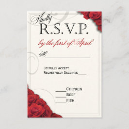Rote Rosen Hochzeit RSVP