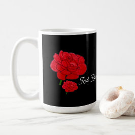 Rote Rosen Kaffeetasse