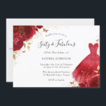 Rote Rosen Kleid 60. Geburtstag 60 & Fabulous Einladung<br><div class="desc">Rote Rosen Sparkle Dress Rose 60. Geburtstagsparty Einladung Mehr elegante Blumenmotive in unserem Shop!</div>