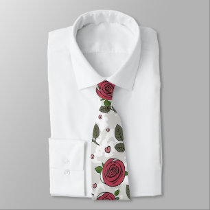 Rote Rosen Krawatte