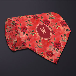 Rote Rosen Krawatte
