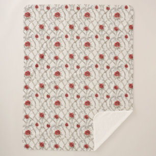 Rote Rosen künstliche Holzblumen Liebe Sherpadecke