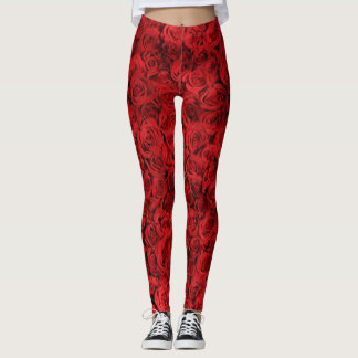 Rote Rosen Leggings