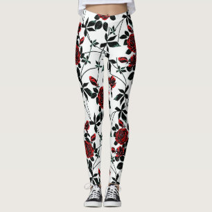 Rote Rosen. Leggings