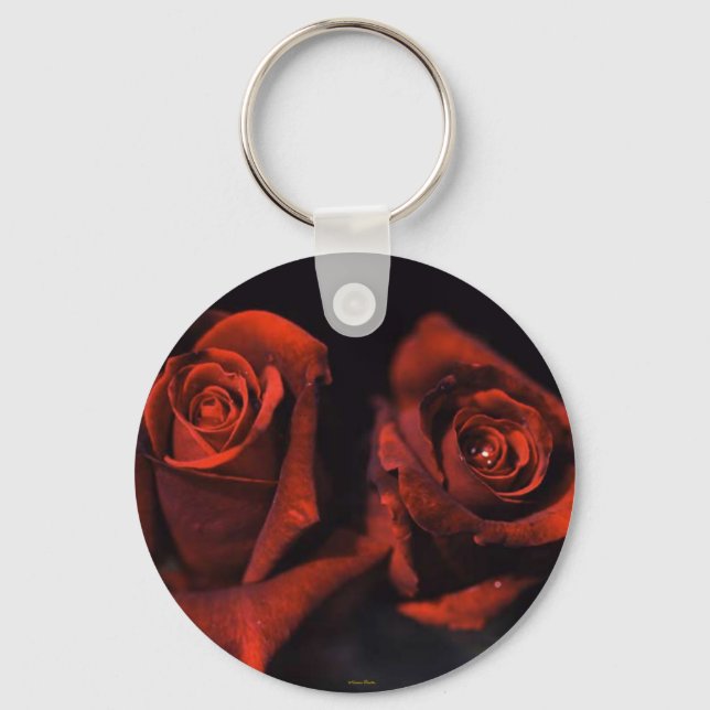 ROTE ROSEN - LIEBE - SCHLÜSSELANHÄNGER (Vorderseite)