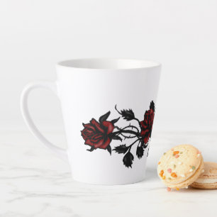 Rote Rosen Milchtasse