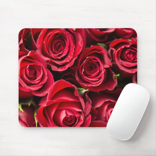 Rote Rosen Mousepad (Mit Mouse)