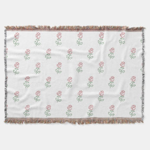 Rote Rosen, Muster von Rose, Blume Decke