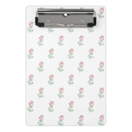 Rote Rosen, Muster von Rose, Blume Mini Klemmbrett